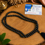 Black agate Mala
