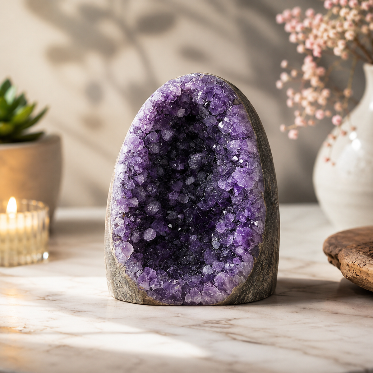 Amethyst geode (Dark Purple AAA Quality)