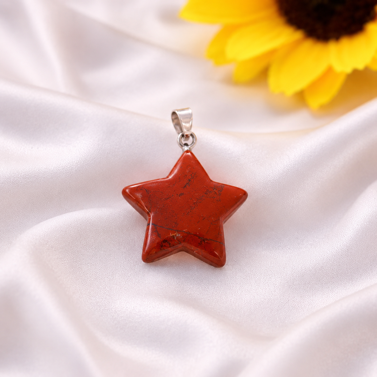 Red jasper Star pendant