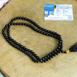 Black agate Mala