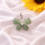 Green Aventurine butterfly pendant