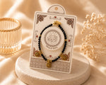 Golden peacock anklet