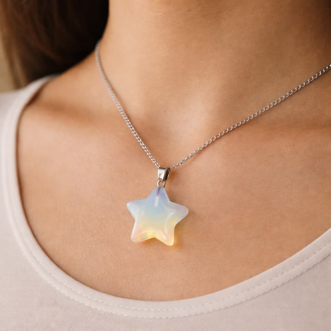 Opalite Star pendant