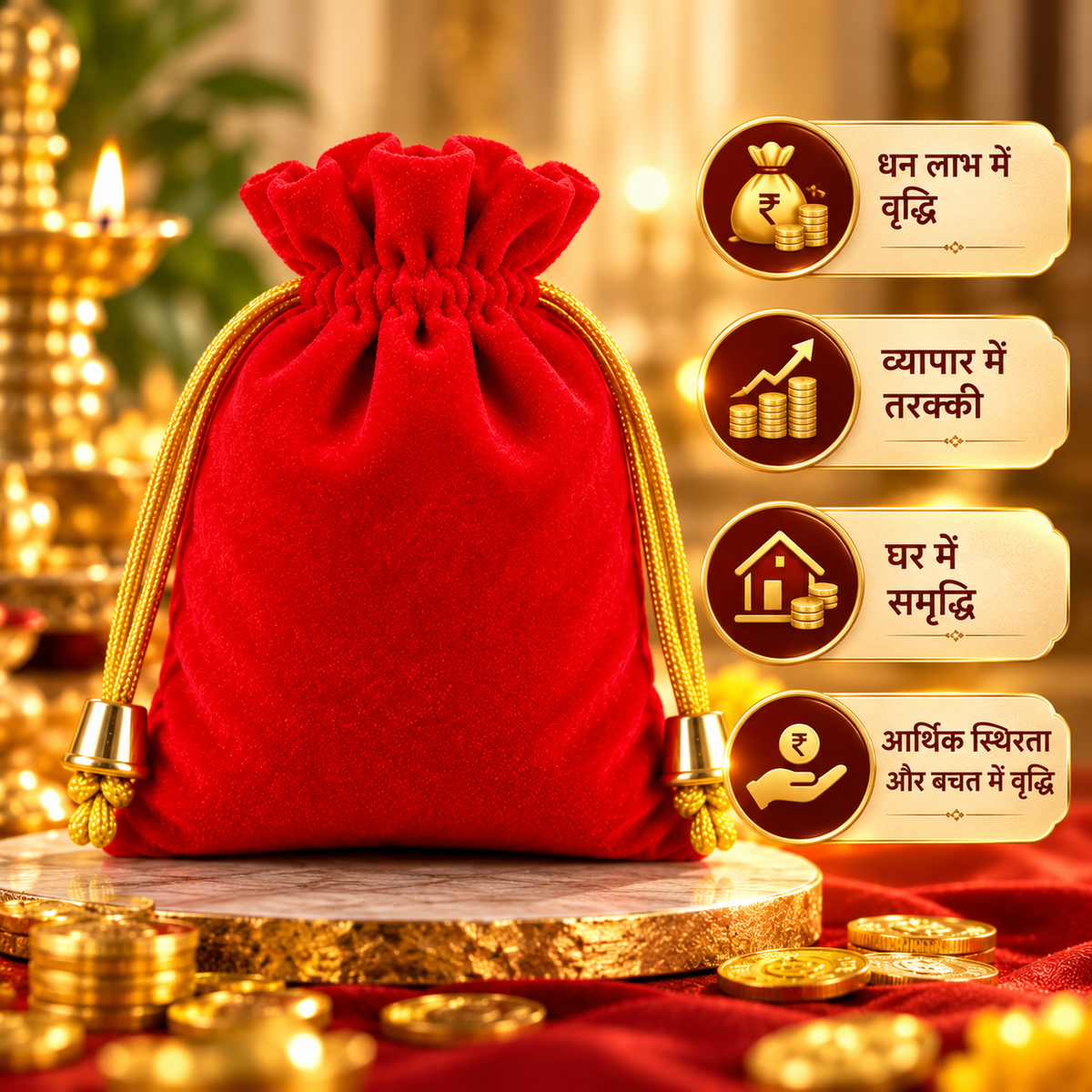 Dhan vriddhi potli - Mantrit items for 100% success