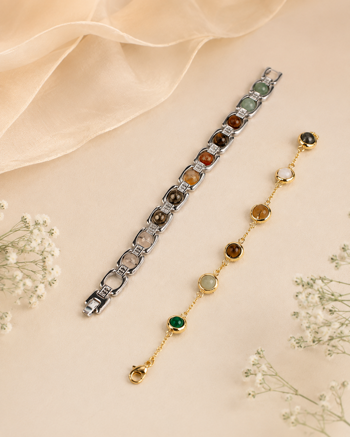 dhan yog metal Bracelet combo for couples