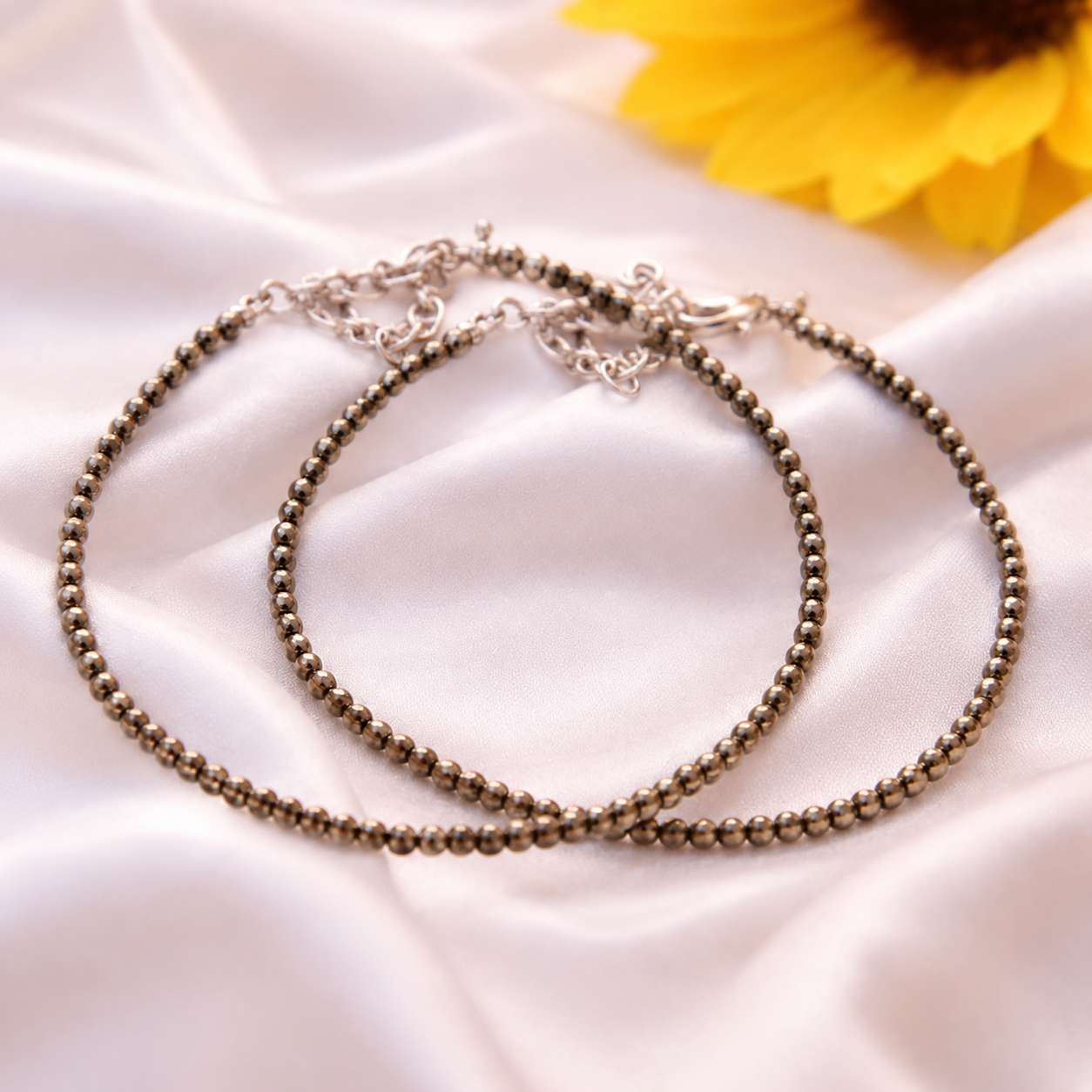 Pyrite Anklet (Set of 2)