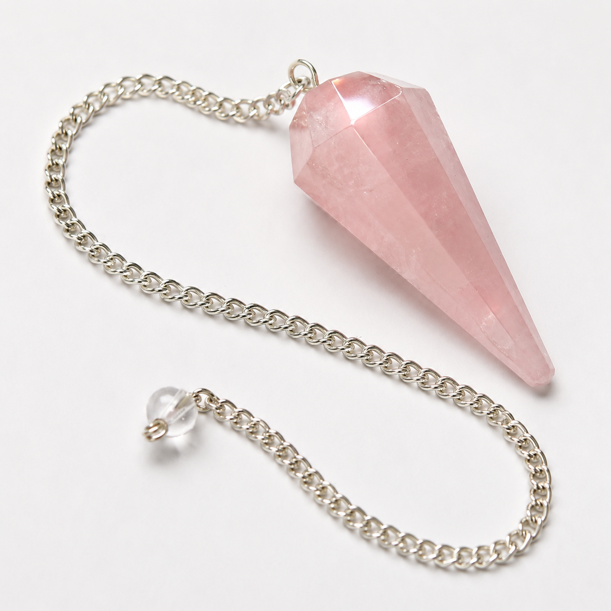 Rose quartz pendulum