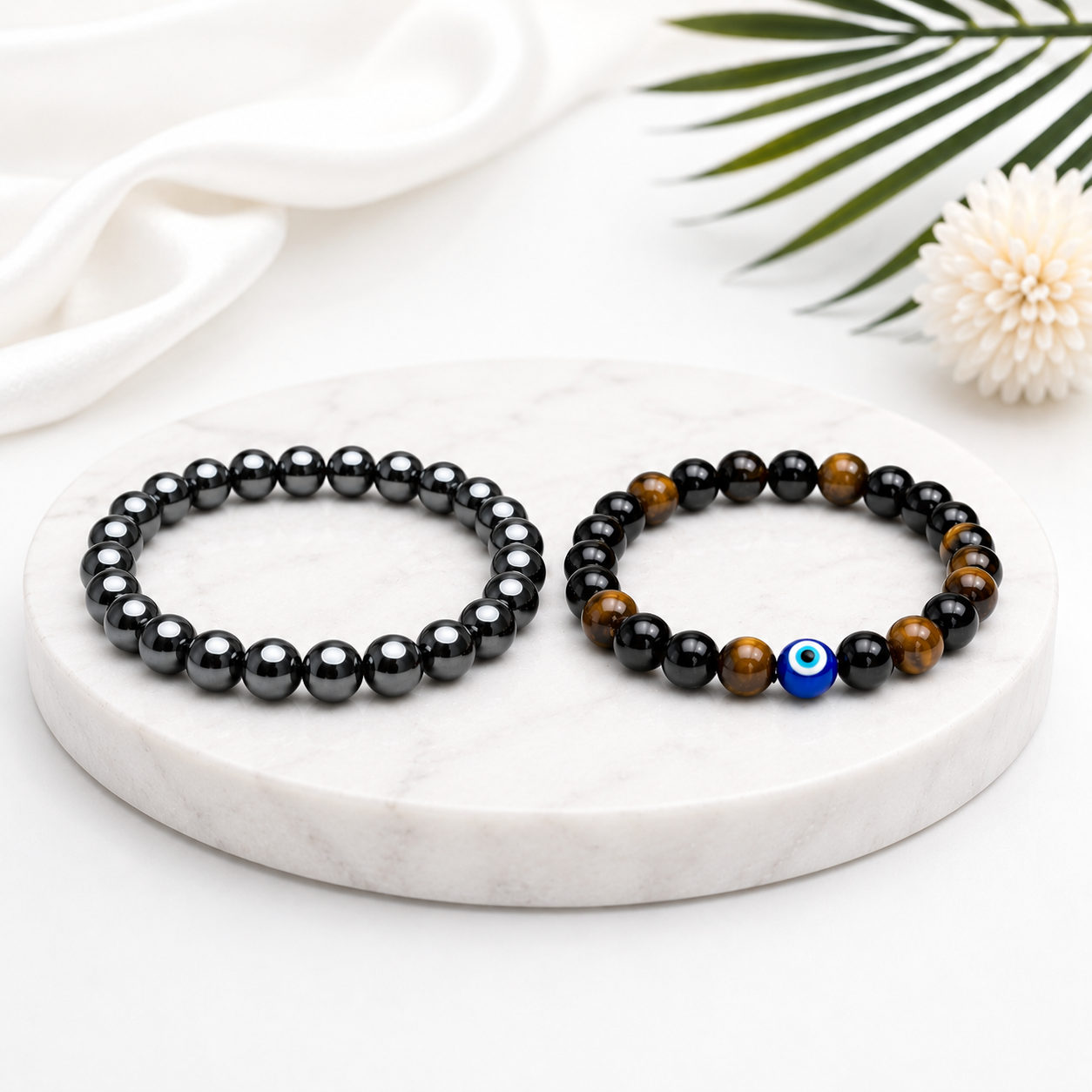 Vastu dhan raksha combo (hematite bracelet + protection bracelet)