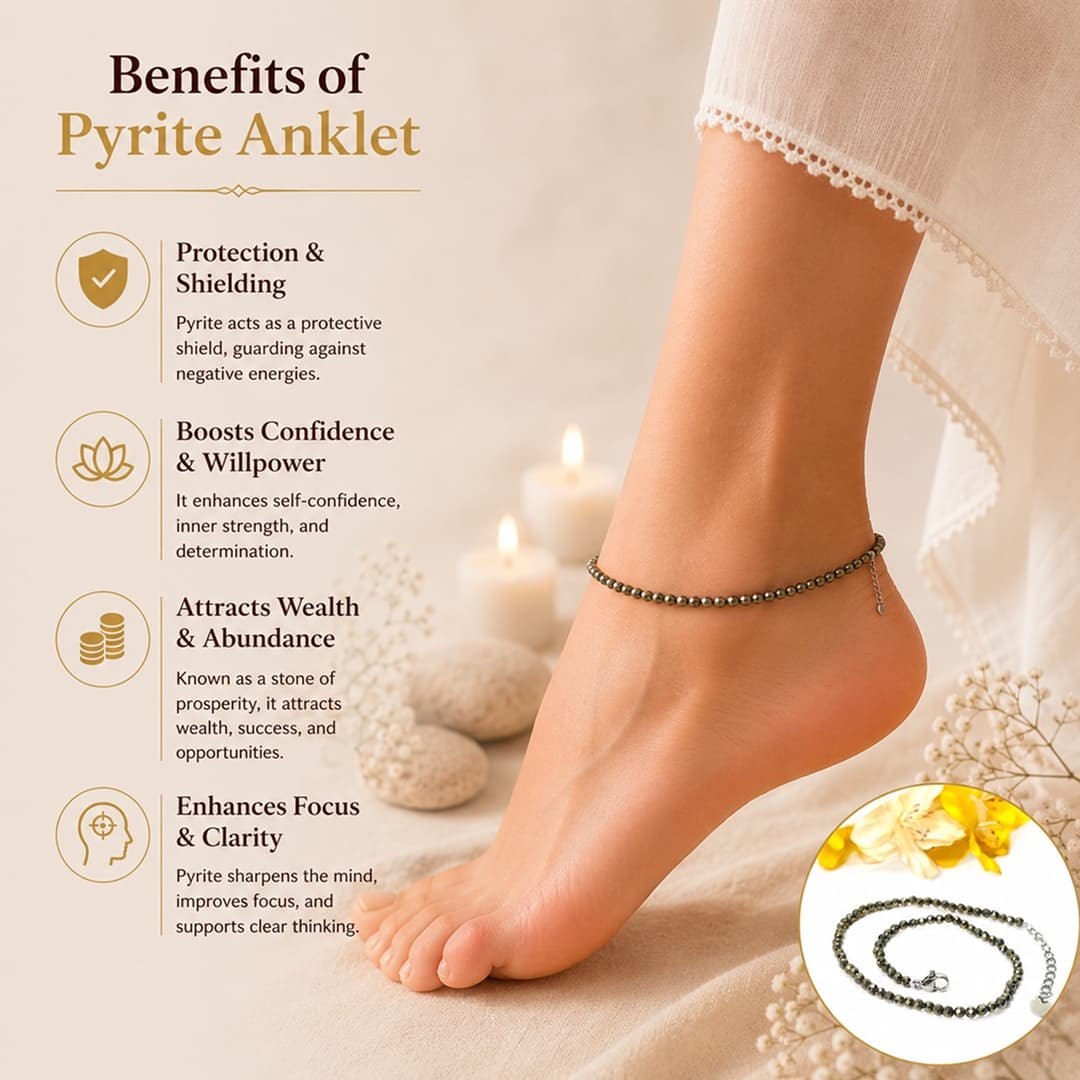 Pyrite Anklet