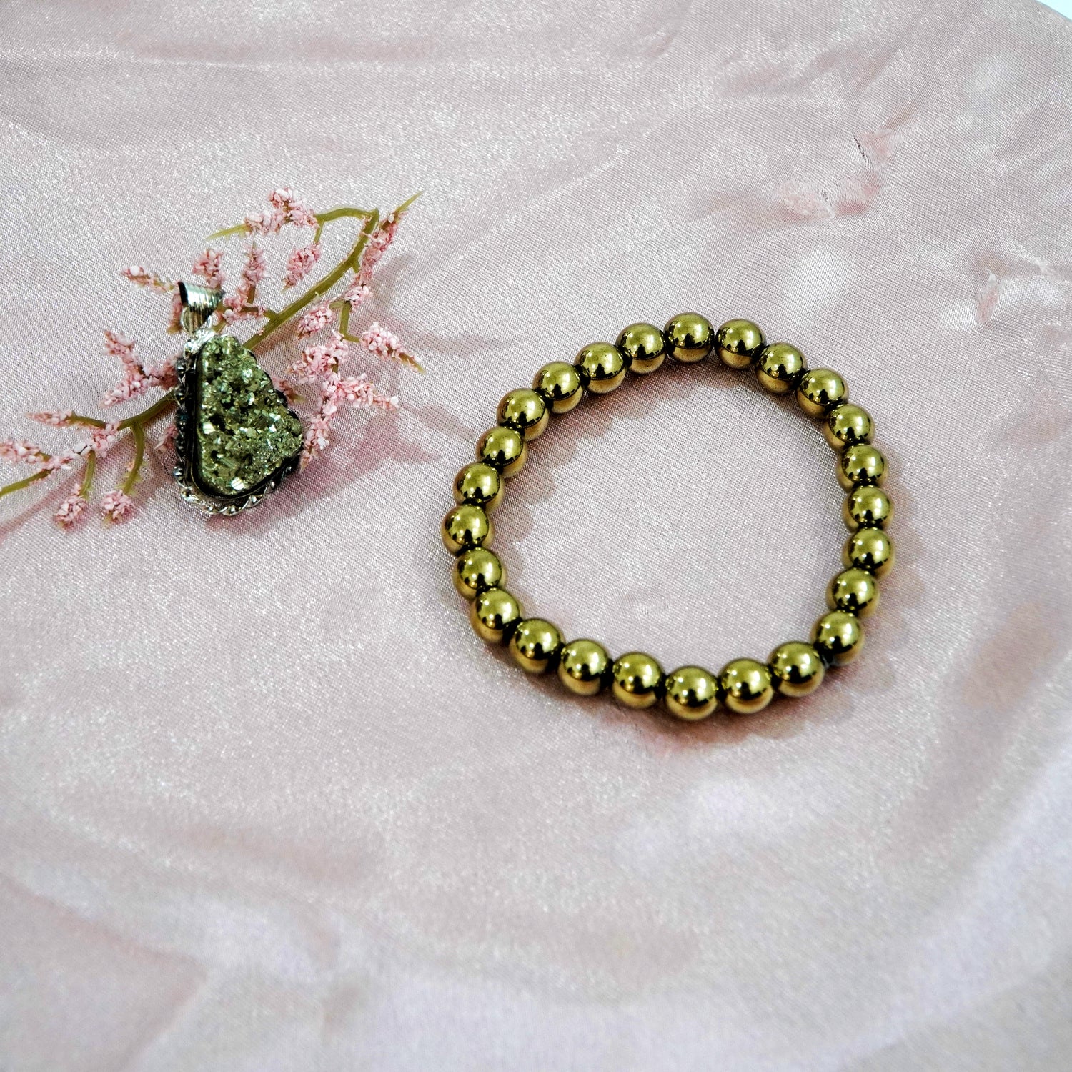 Money combo (golden pyrite - pyrite pendant)