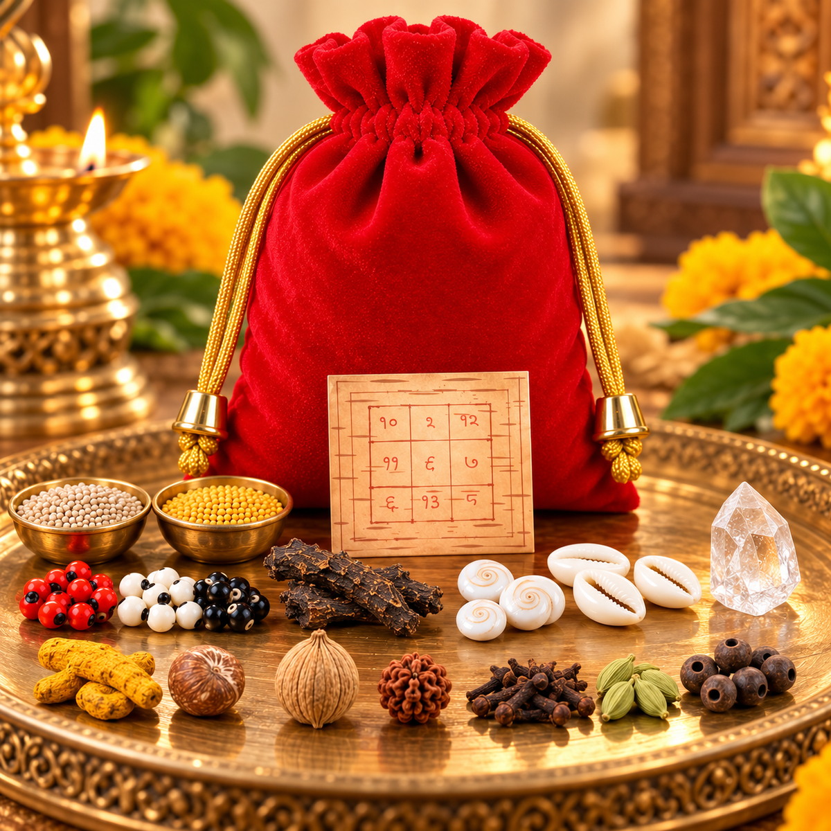 Dhan vriddhi potli - Mantrit items for 100% success