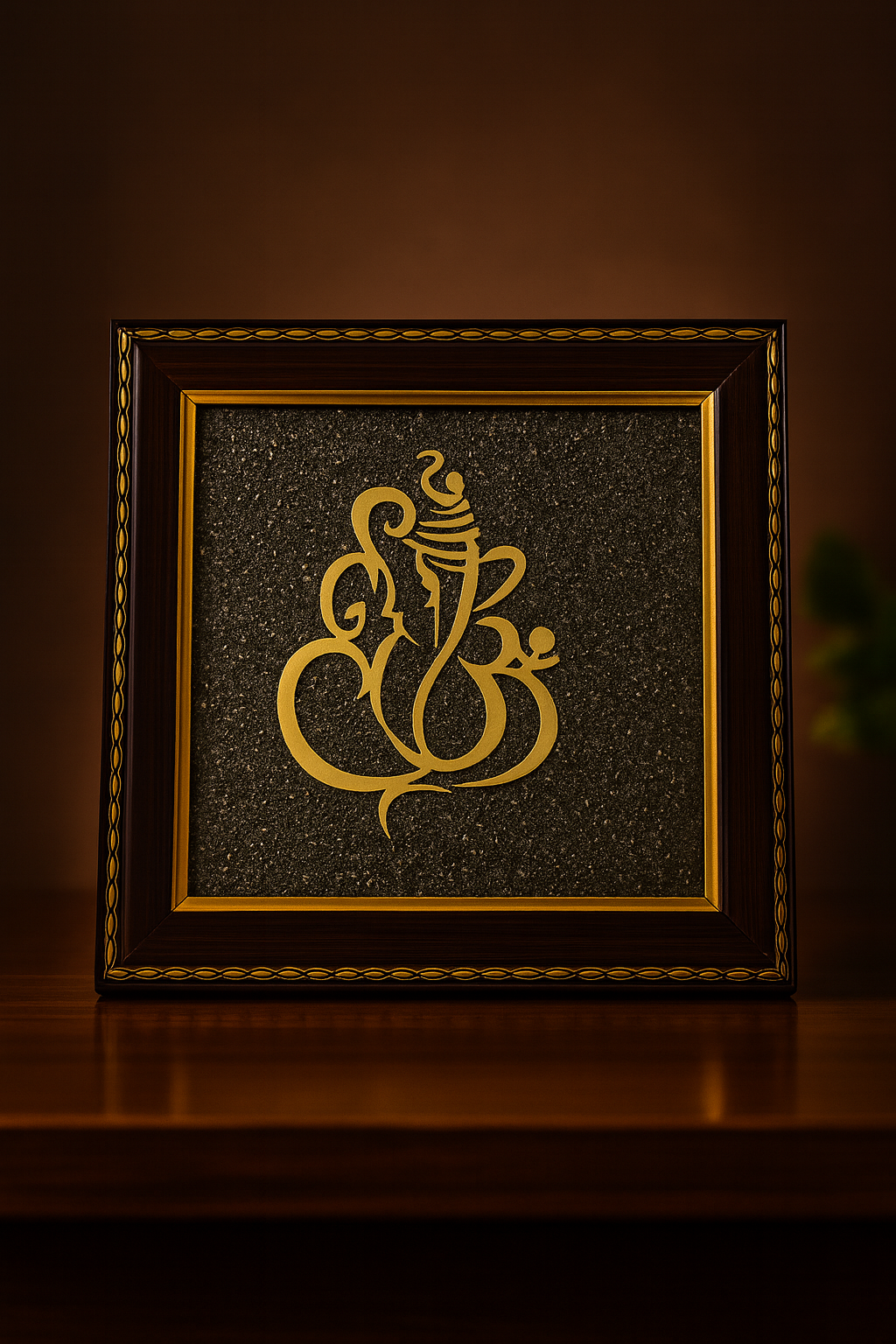 Ganesh ji pyrite Frame