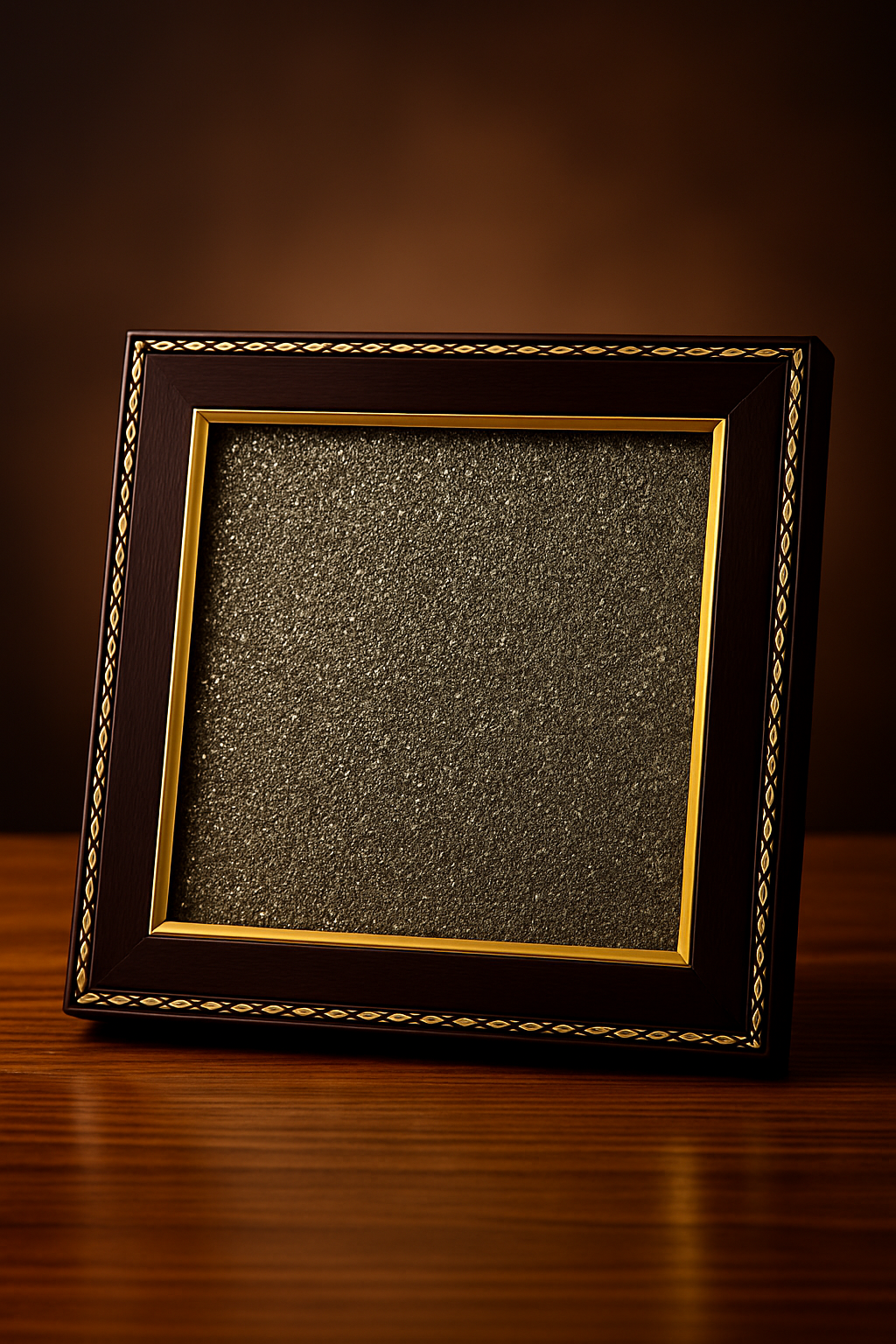 Plain pyrite frame