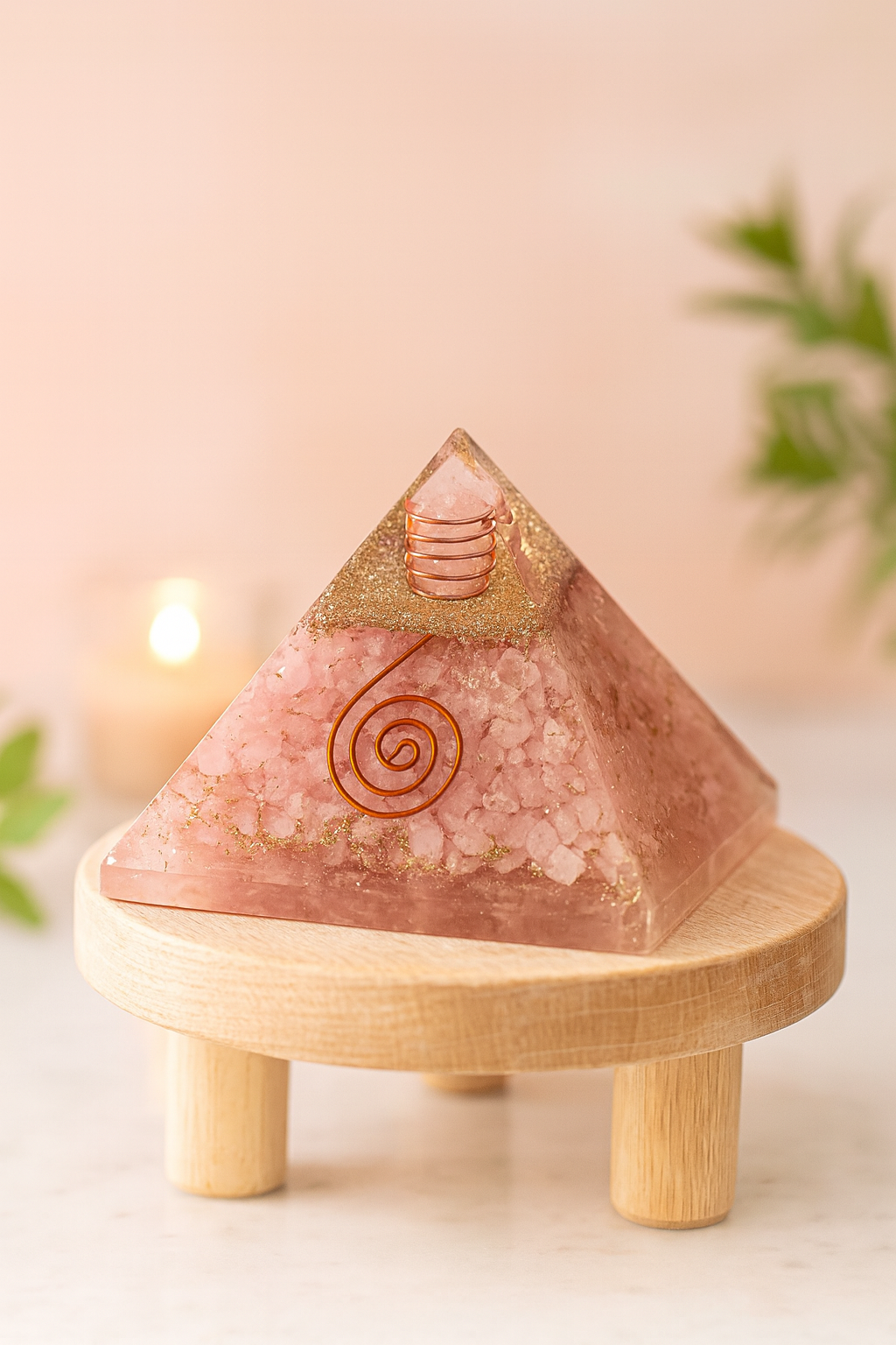 Rose quartz Pyramid
