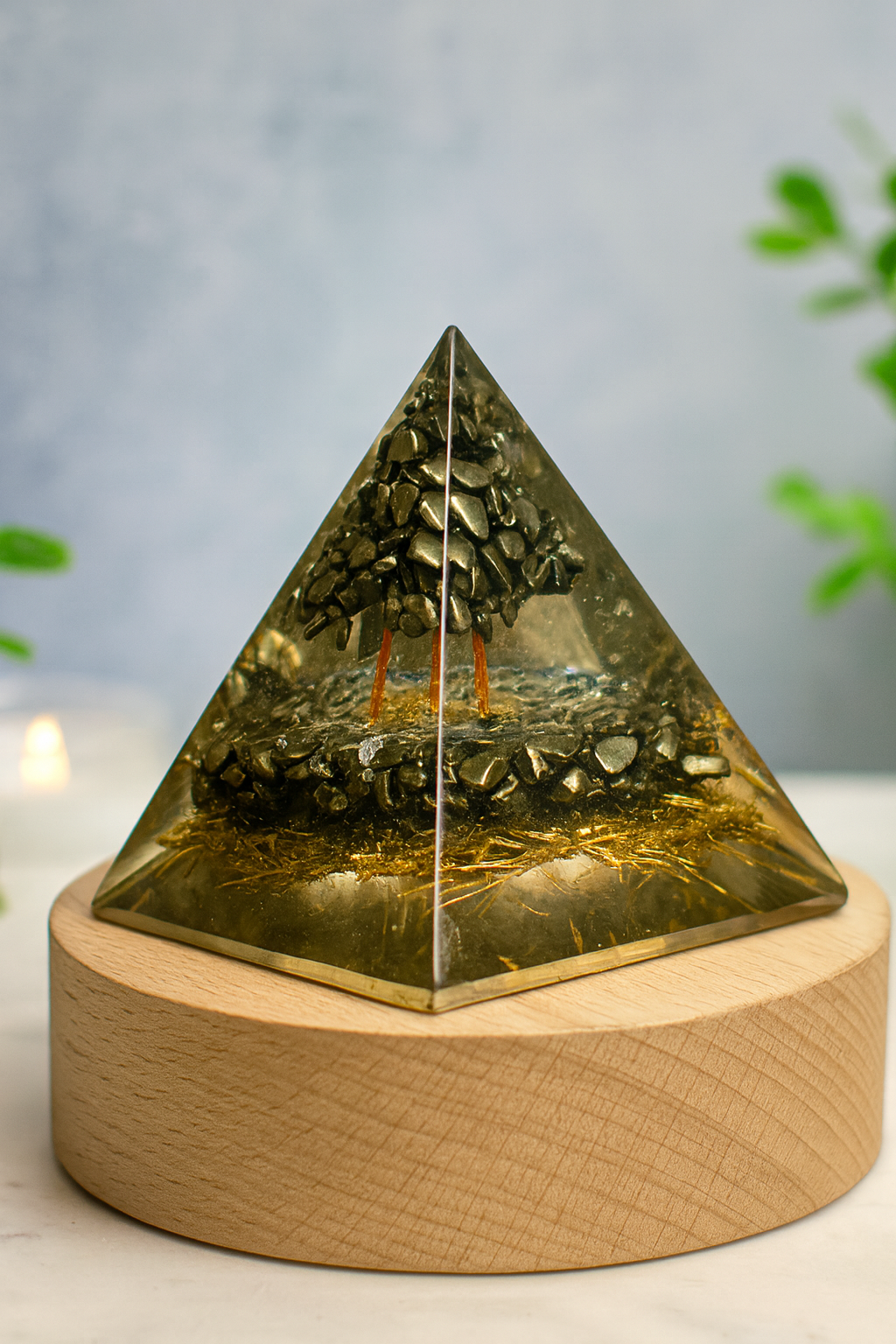 Pyrite tree pyramid