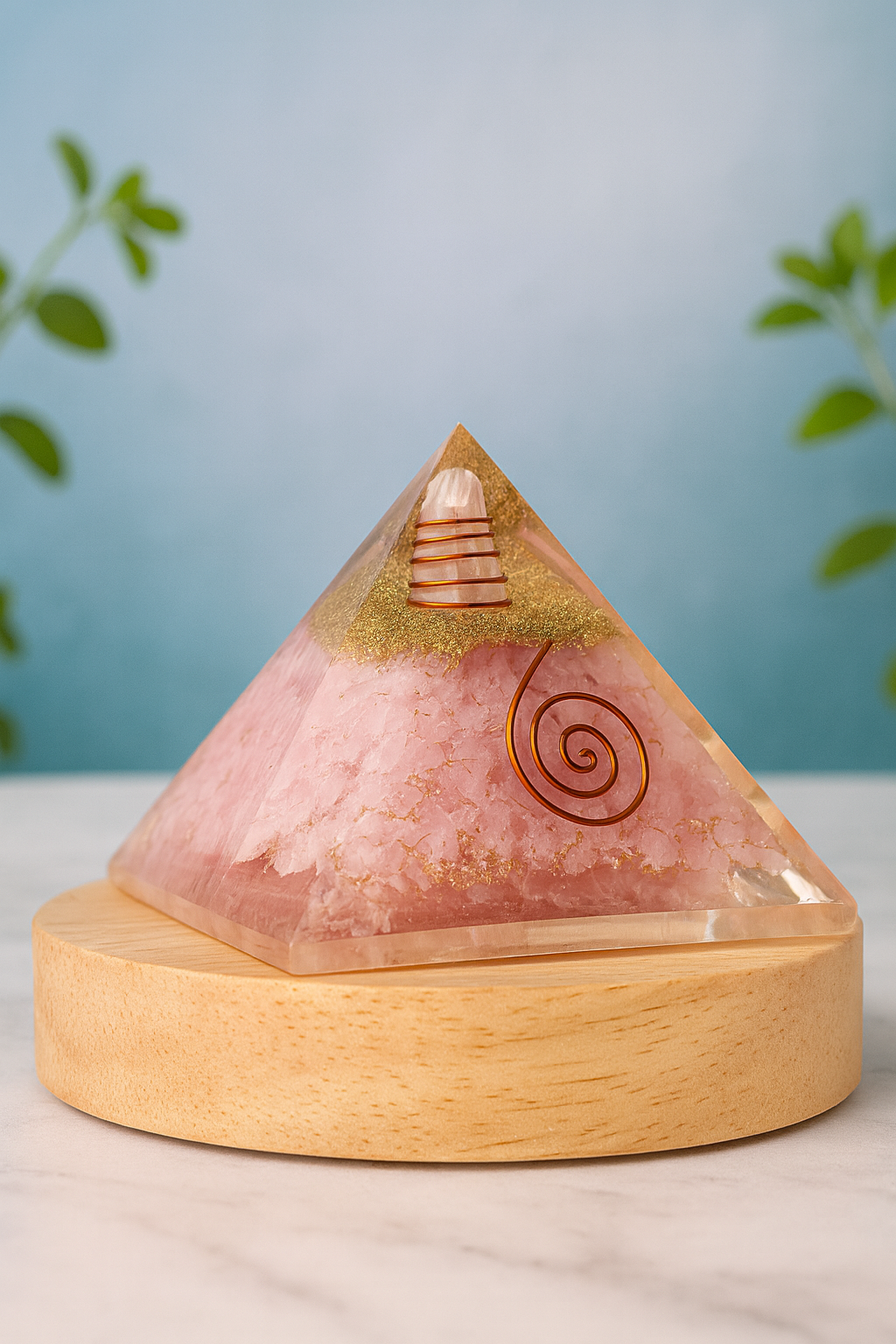 Rose quartz Pyramid