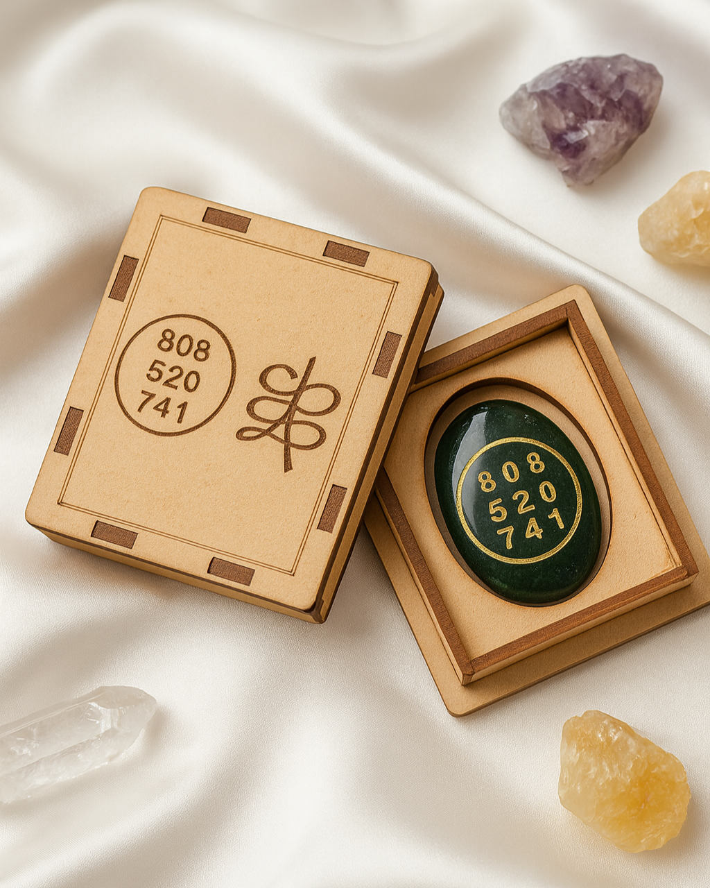 Green jade Zibu coin