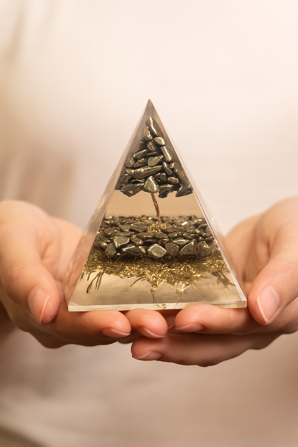 Pyrite tree pyramid