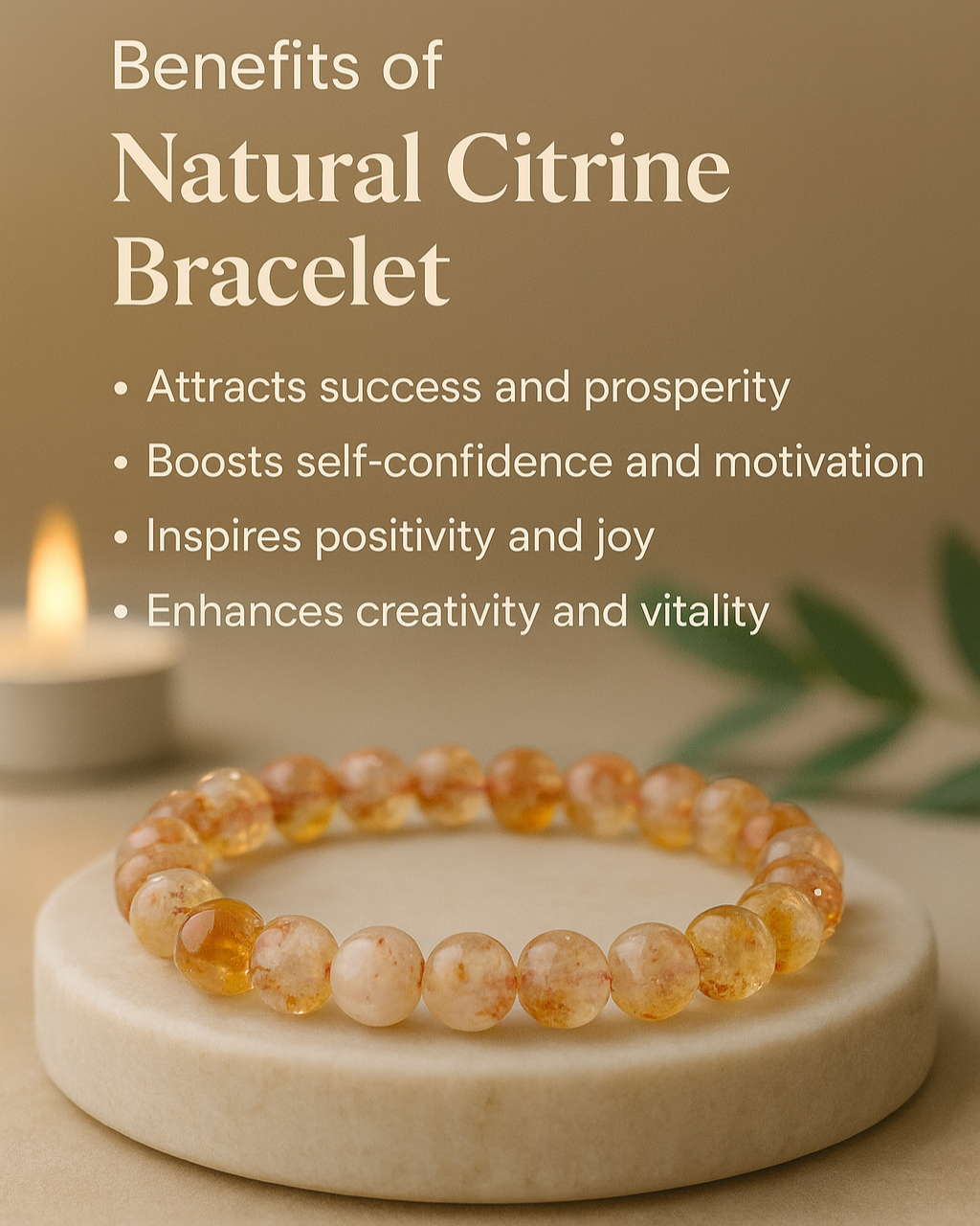Natural Citrine Bracelet