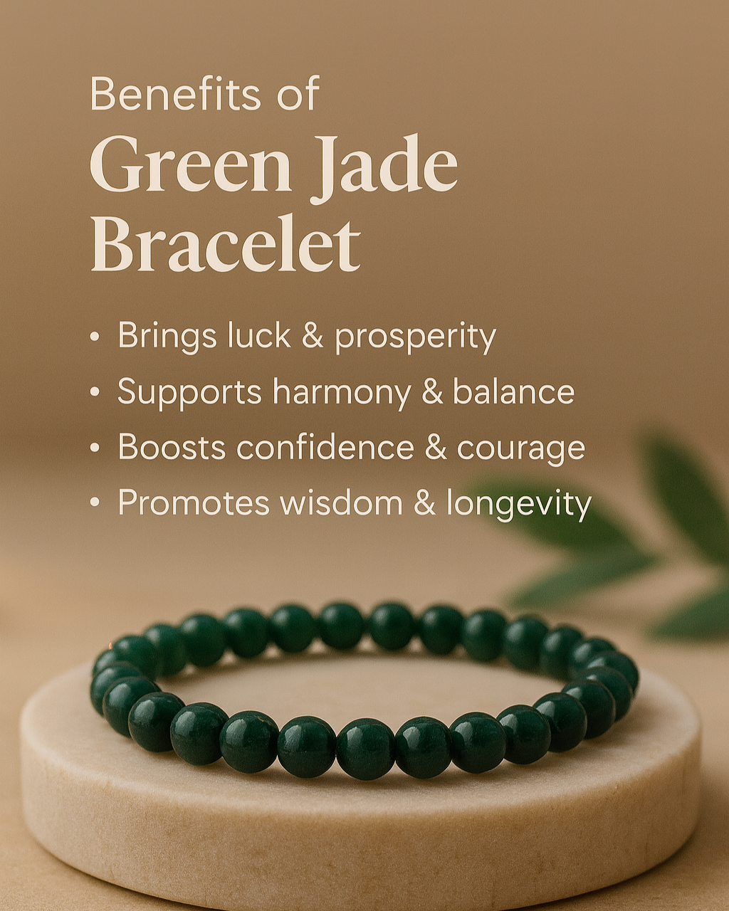Green jade bracelet