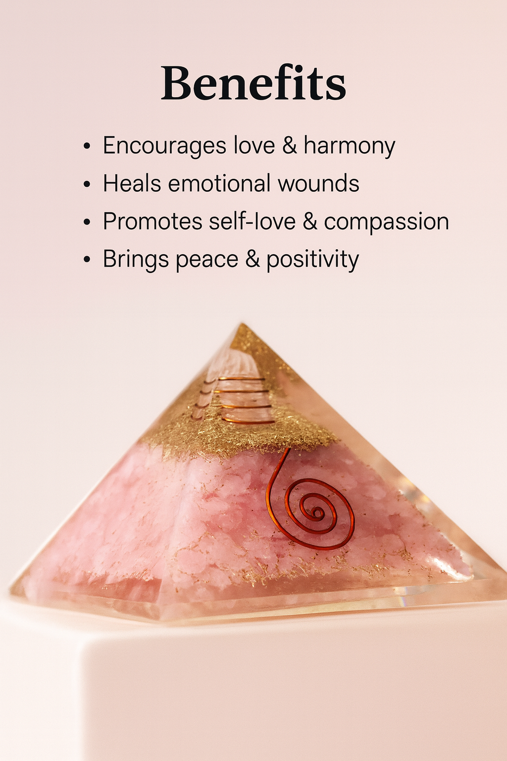 Rose quartz Pyramid
