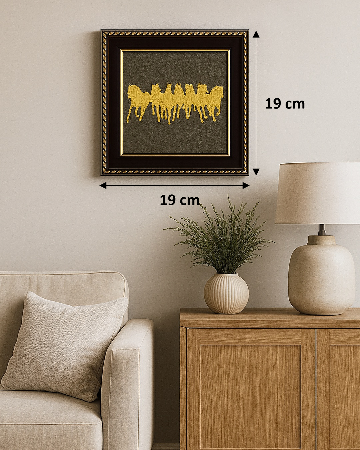 7 horses pyrite frame