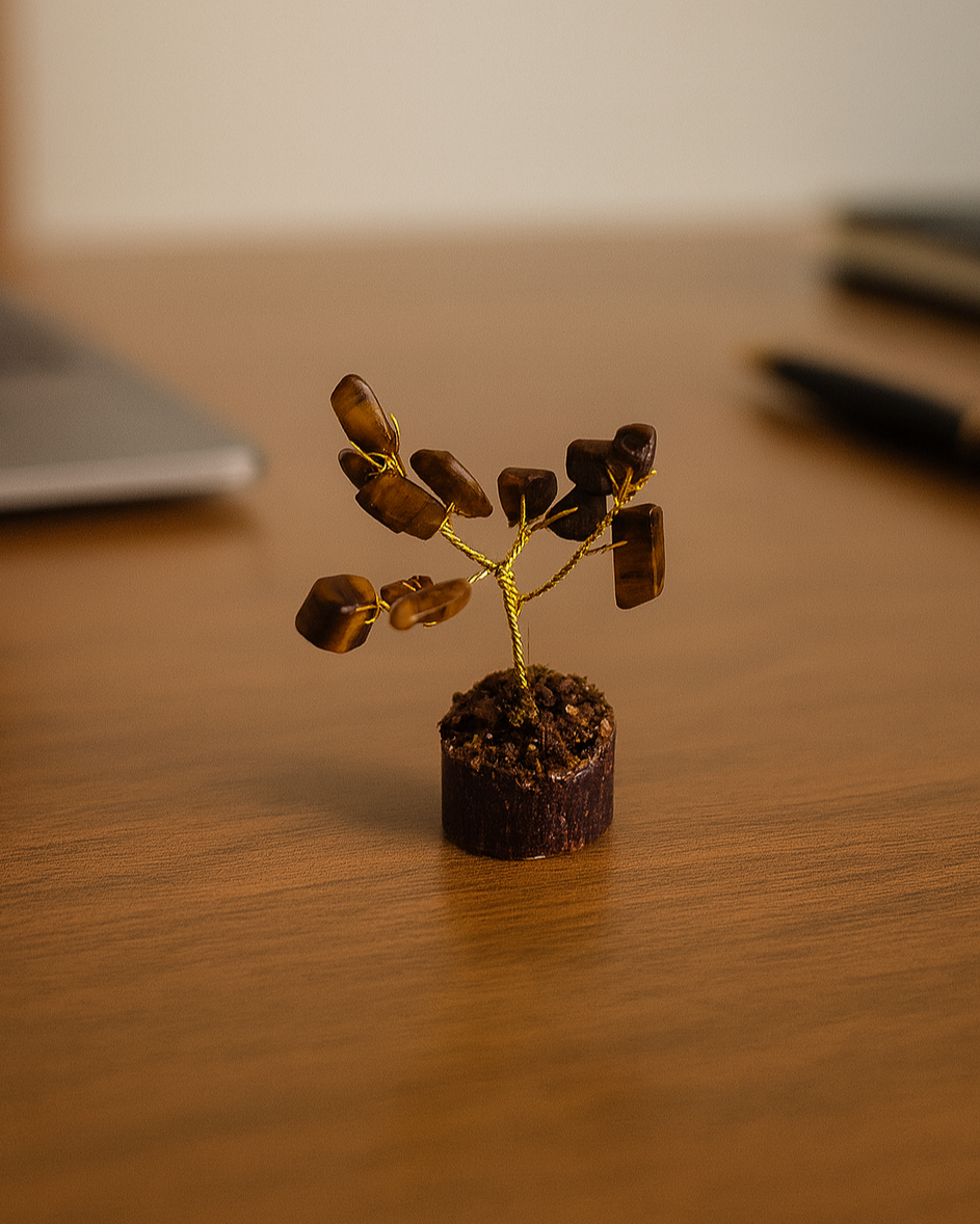 Tiger eye mini tree